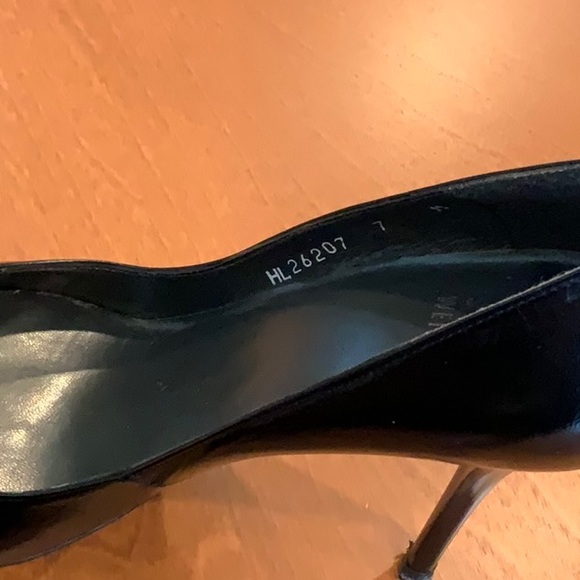 Stuart Weitzman “Naughty” Black Leather Pumps - Picture 5 of 6